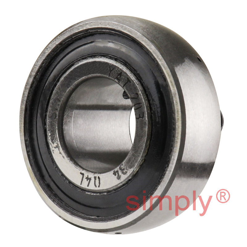 SKF YAT203 Grub Screw Type Bearing Insert with 17mm Bore 40mm Outside Diameter