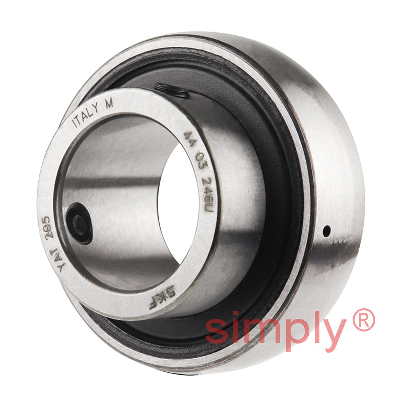 SKF YAT205 Grub Screw Type Bearing Insert with 25mm Bore 52mm Outside Diameter