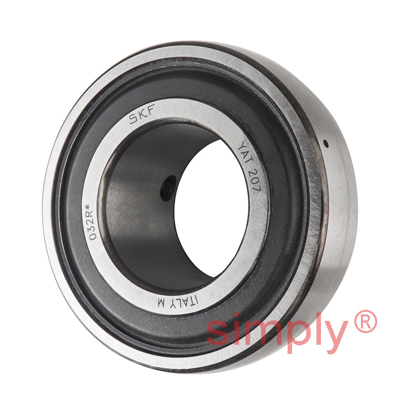 SKF YAT207 Grub Screw Type Bearing Insert with 35mm Bore 72mm Outside Diameter