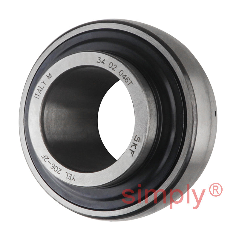 SKF YEL206-2F Eccentric Locking Collar Bearing Insert with 30mm Bore 62mm Outside Diameter