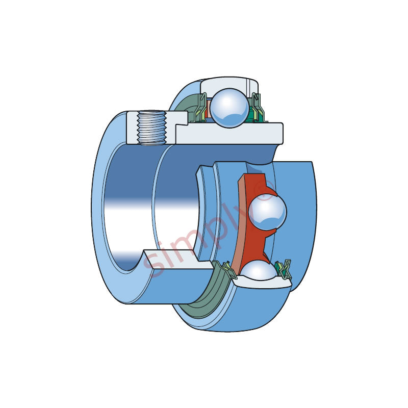 SKF YEL208-2RF/VL065 Eccentric Locking Collar Bearing Insert with 40mm Bore 80mm Outside Diameter